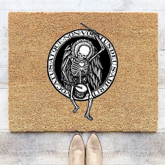 Memento Mori Drummer Coir Doormats