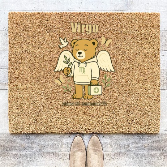 Virgo Bear Coir Doormats