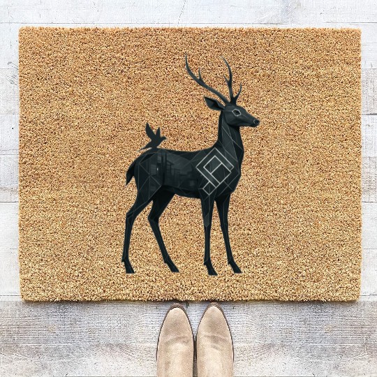 The Deer and the Bird: Best Friends Coir Doormats