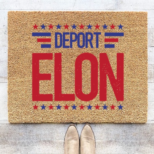 Deport Elon Musk Bumper Anti Fascist Coir Doormats