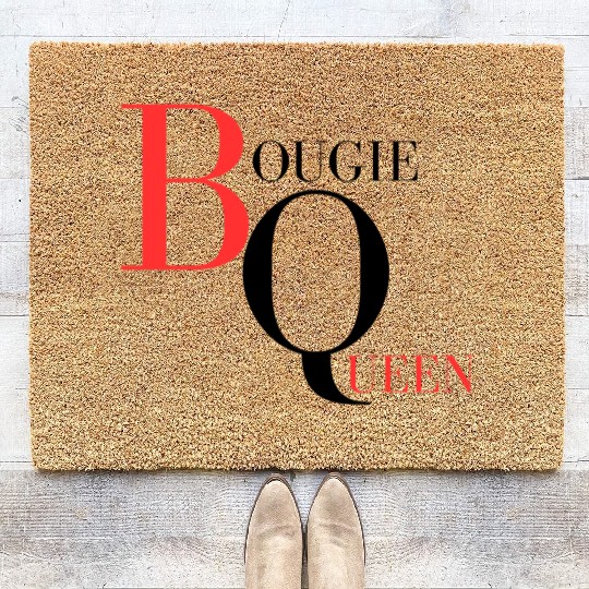 Bougie Queen Red&Black Coir Doormats