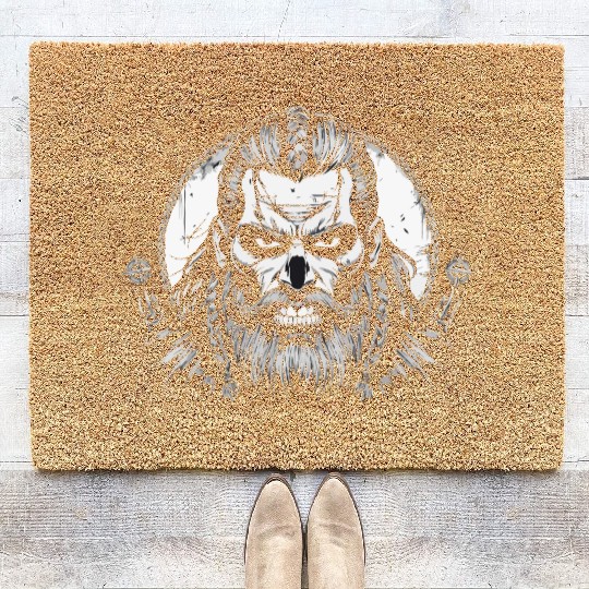 Viking Warrior Man Odin Thor Norman Walhalla Coir Doormats