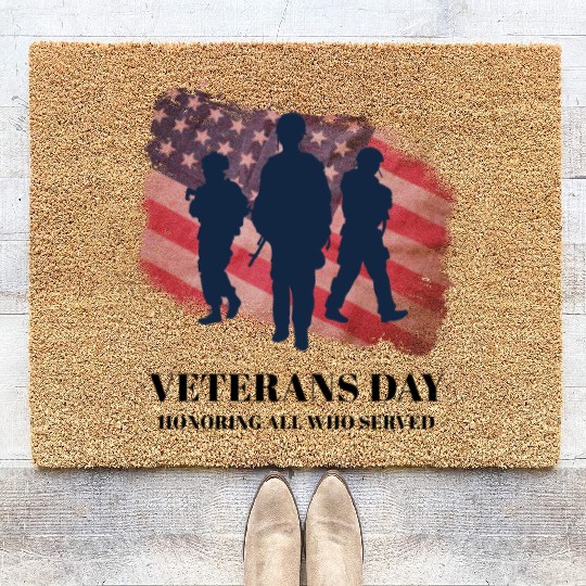 Memorial Day Patriotic Coir Doormats