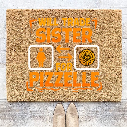 Pizzelle Waffle Will Trade Sister For Pizzelle Coir Doormats