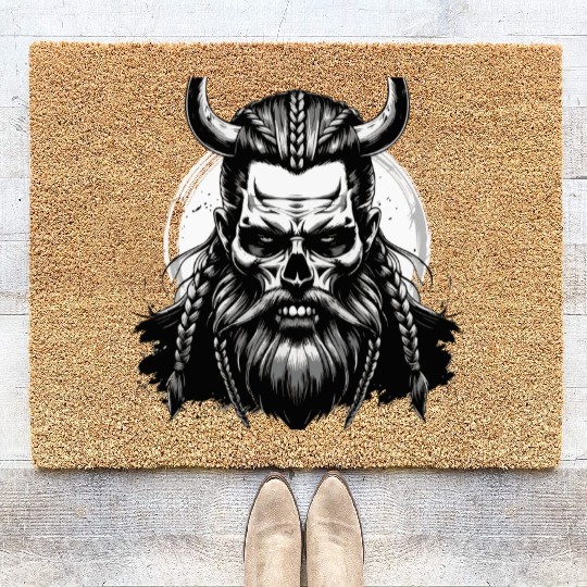 Viking Warrior Man Odin Thor Norman Walhalla Coir Doormats