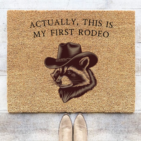 Actually, This Is My First Rodeo Coir Doormats