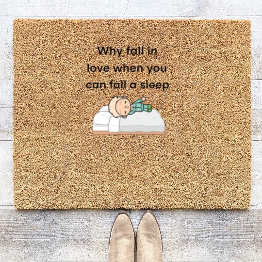 tocatimmywhyfallinlovewhenyoucanfallasleep Coir Doormats