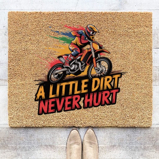 Colorful Motocross Vibes Coir Doormats