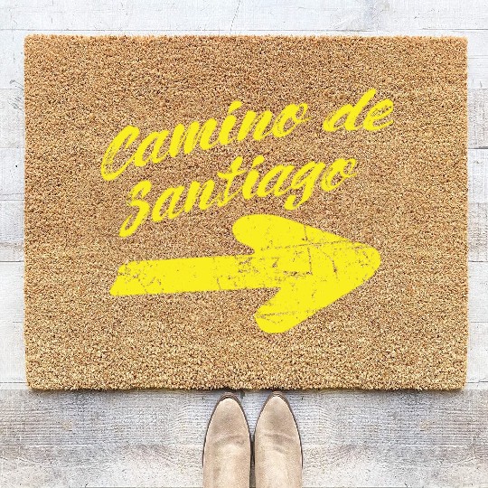 Way of St. James Camino de Santiago Coir Doormats