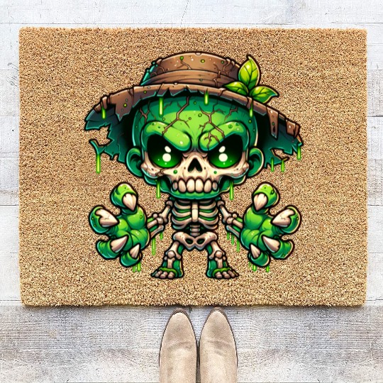 Swamp Skeleton Mutant – Creepy Plant Monster Coir Doormats