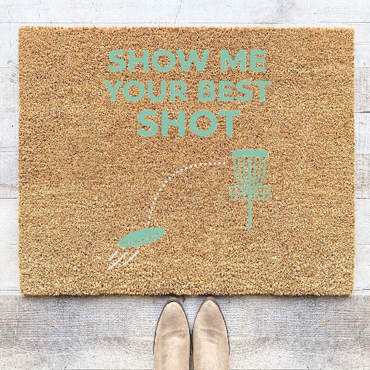 Disc Golf Coach Coir Doormats Disc Golf Instructor Frisbee