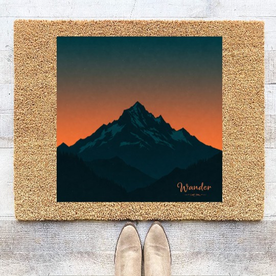 Wanderlust Peaks Coir Doormats