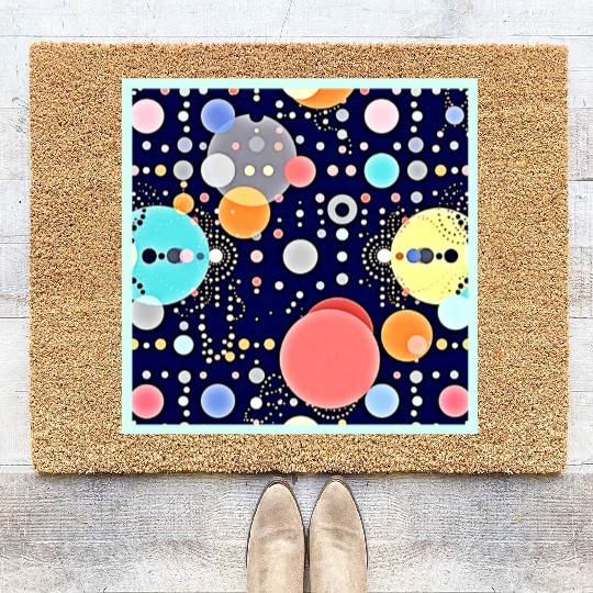 Joyful Bubble Universe Vision Coir Doormats