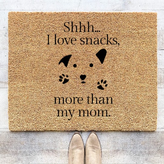 Dog love snacks more than people, we love dogs. Coir Doormats