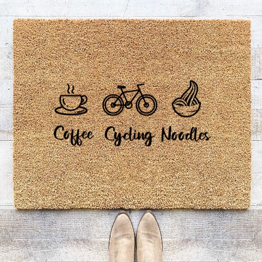 Funny Cycling Joke Coir Doormats