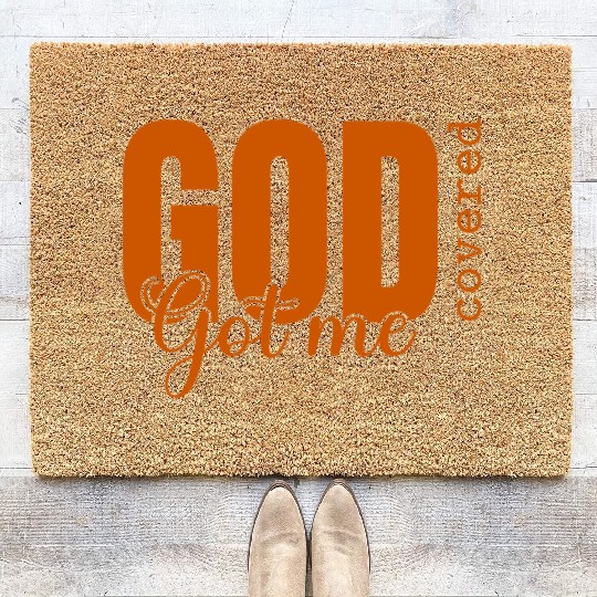God Got Me Covered - Faith-Based Christian Apparel Coir Doormats