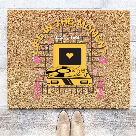 Live In The Moment Coir Doormats