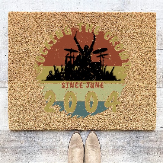 21st Birthday Rocking the crowd DRM 06/2004 Coir Doormats