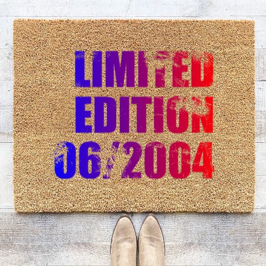21st birthday Limited Edition 06/2004 Coir Doormats