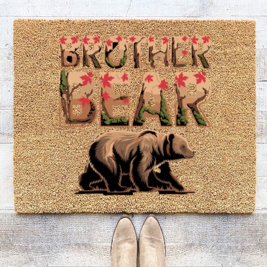 Brother Bear Wilderness Adventure Graphic with Coir Doormats