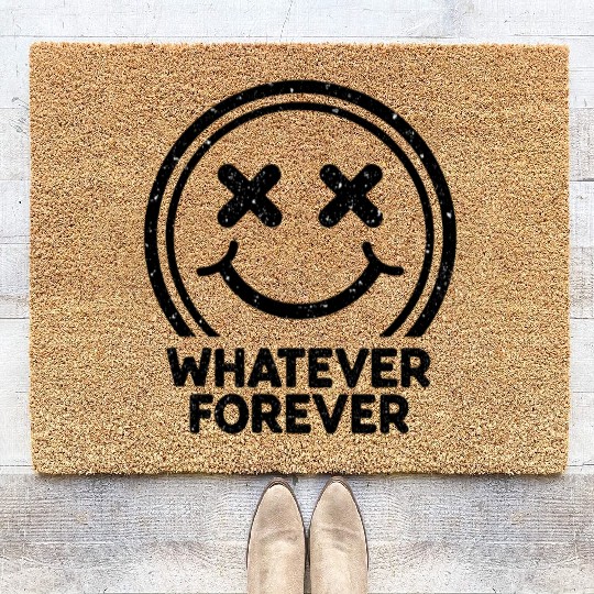 Whatever Forever Grunge 90s Coir Doormats