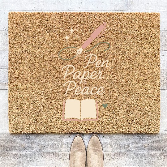 Journaling Aesthetic Creative Planner Life Writing Coir Doormats