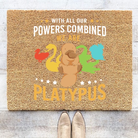Animal Lover Platypus Coir Doormats
