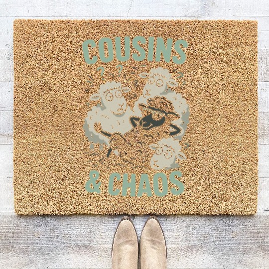Funny Black Sheep Cousin Quirky Family Outcast Coir Doormats