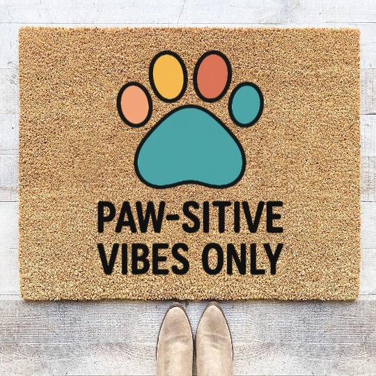 nergie Positive Pattes Heureuses Coir Doormats