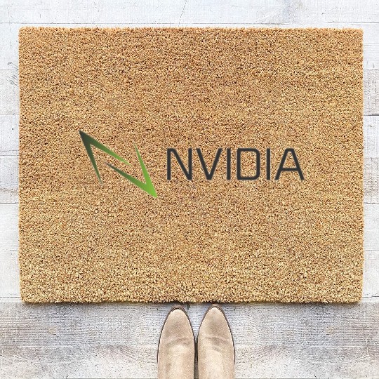 Vivid Nature Ink Abstract Illustration Coir Doormats