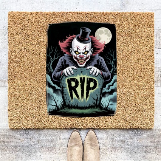 Halloween Horror Scary Thriller Trick Or Treat Coir Doormats