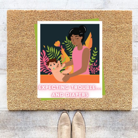 First Time Mom Vibes – Expecting Mother Coir Doormats