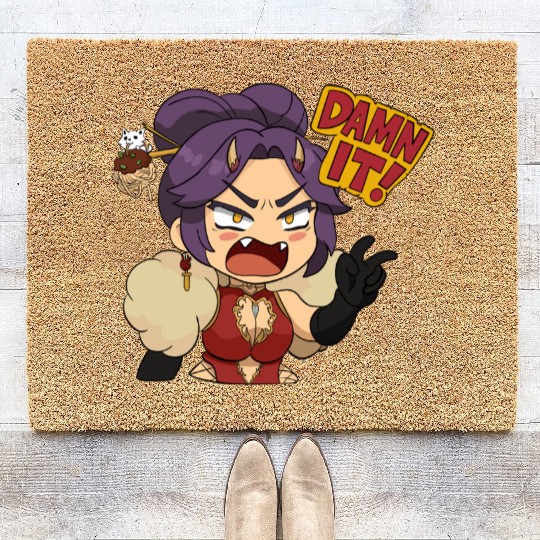 OniGiri AKA Giri Mario Party Style Sticker DAMN IT Coir Doormats