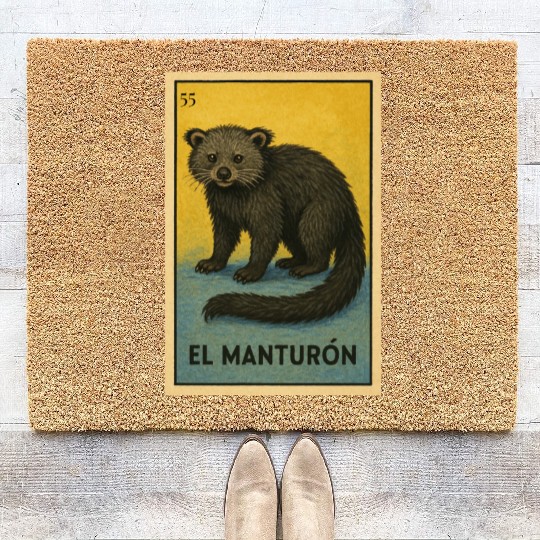 EL MANTURÓN - THE BEARCAT - LA LOTERÍA Coir Doormats