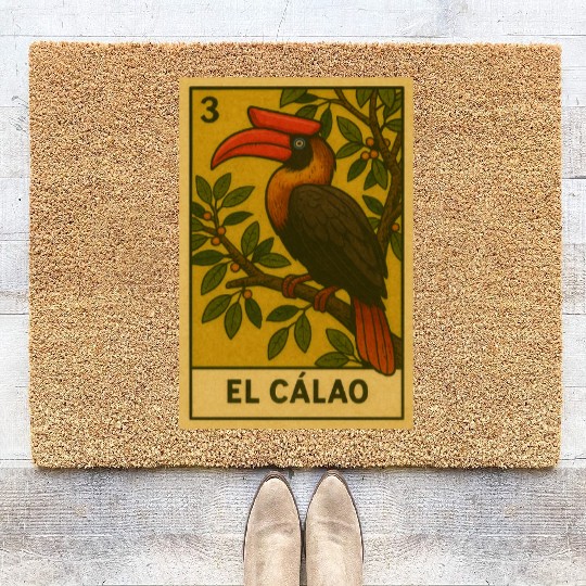 EL CÁLAO - THE KALAW - LA LOTERÍA Coir Doormats