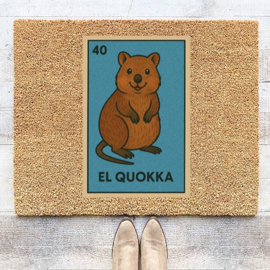 EL QUOKKA - THE QUOKKA - LA LOTERÍA Coir Doormats