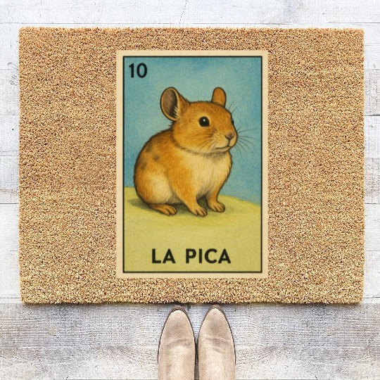LA PICA - THE ROCK RABBIT - LA LOTERÍA Coir Doormats
