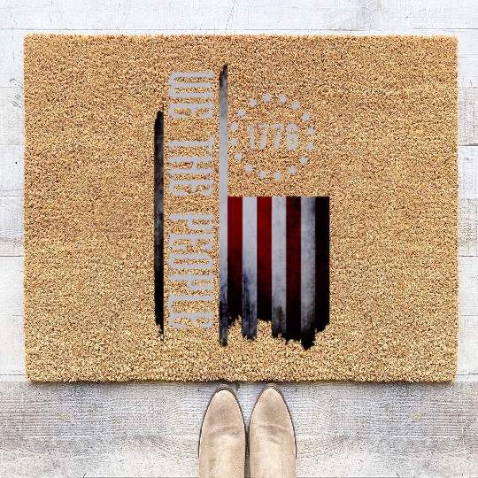 We the People 1776 American Flag USA Coir Doormats