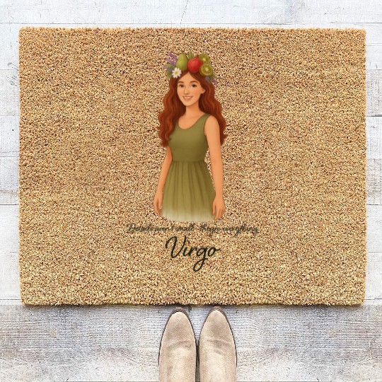 Virgo Woman – Grace in Every Detail Coir Doormats