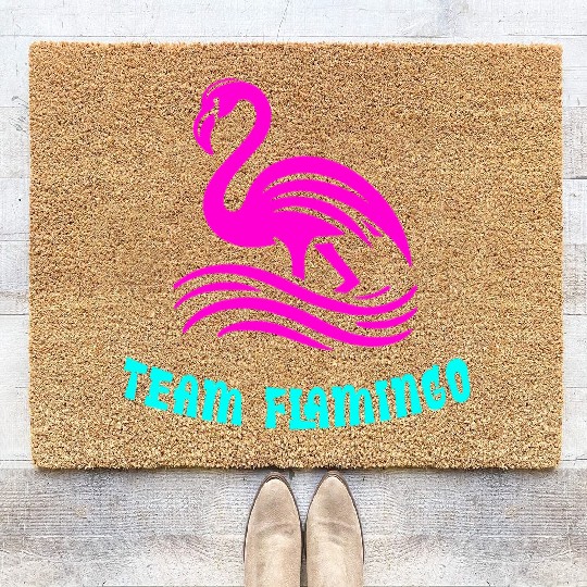 Team Flamingo Coir Doormats
