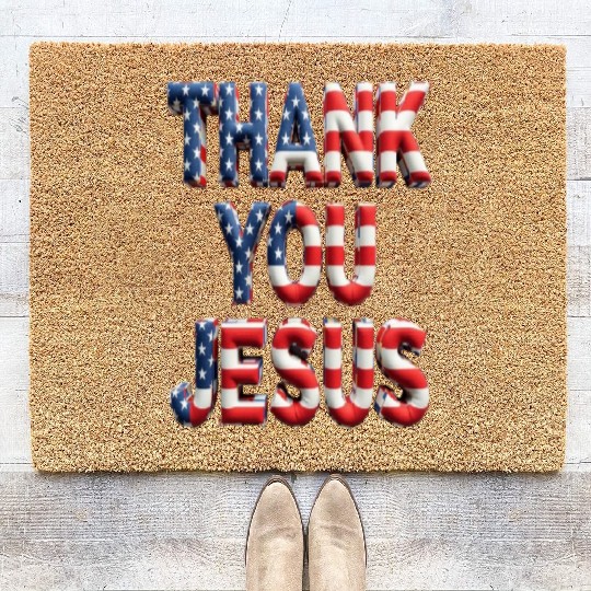 THANK YOU JESUS Coir Doormats