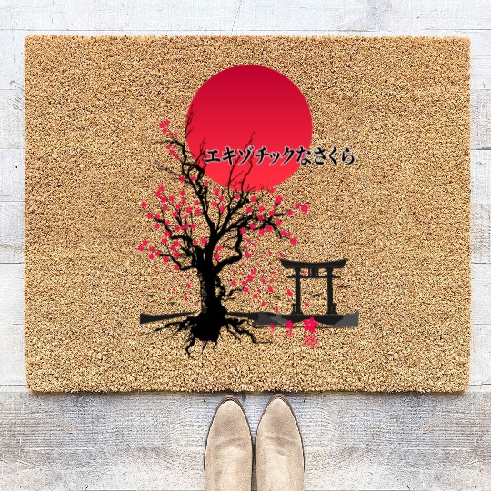 Iconic Sakura Flower Coir Doormats