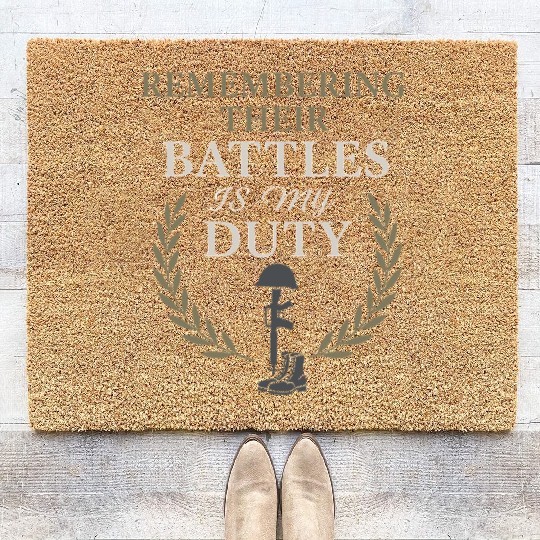 Military Historian Battlefield Research War Coir Doormats