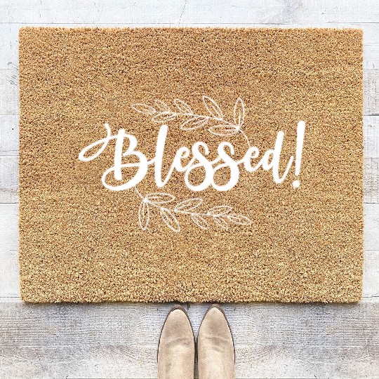 Saved with Amazing Grace Coir Doormats | Christian Coir Doormats