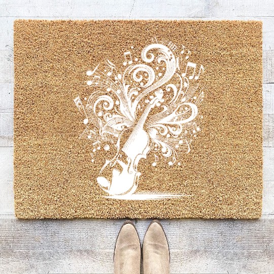 Violin Music Loud, Creative, Unstoppable Coir Doormats