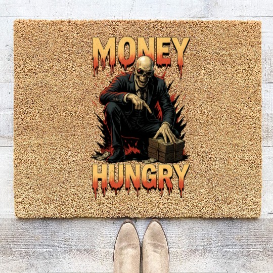 Money Hungry - Greed To Cash Coir Doormats