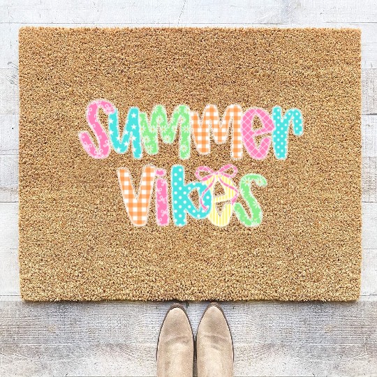 Preppy Summer Vibes Coir Doormats