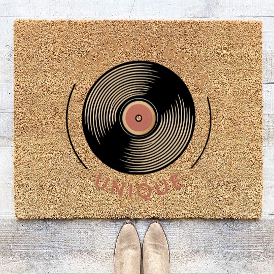 Your Vibe Is Unique LP Vinyl retro 70s Coir Doormats