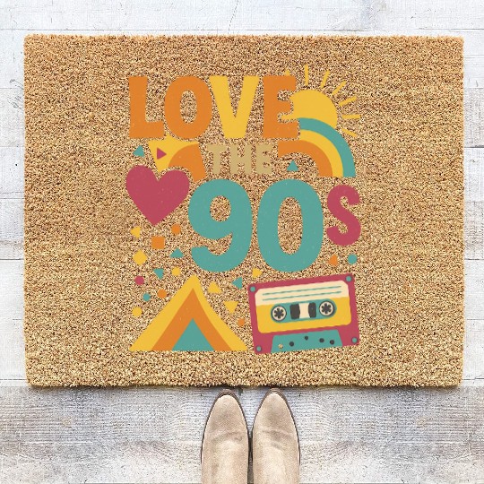Retro 90s Love – V Coir Doormats