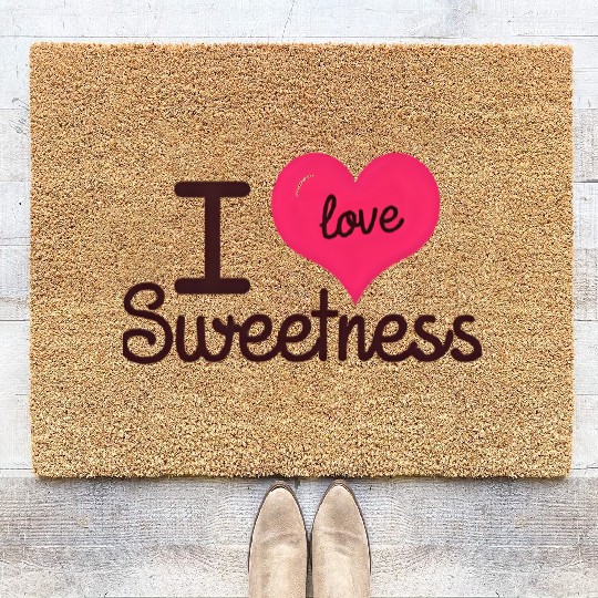 I Love Sweetness Coir Doormats, Cute Valentine’s Gift